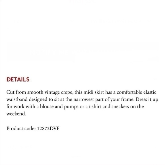 Diane von Furstenberg Mae Crepe Midi Skirt - Picture 9 of 9